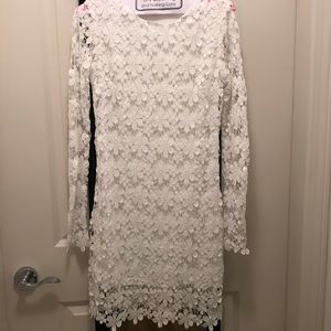 Lace white dress